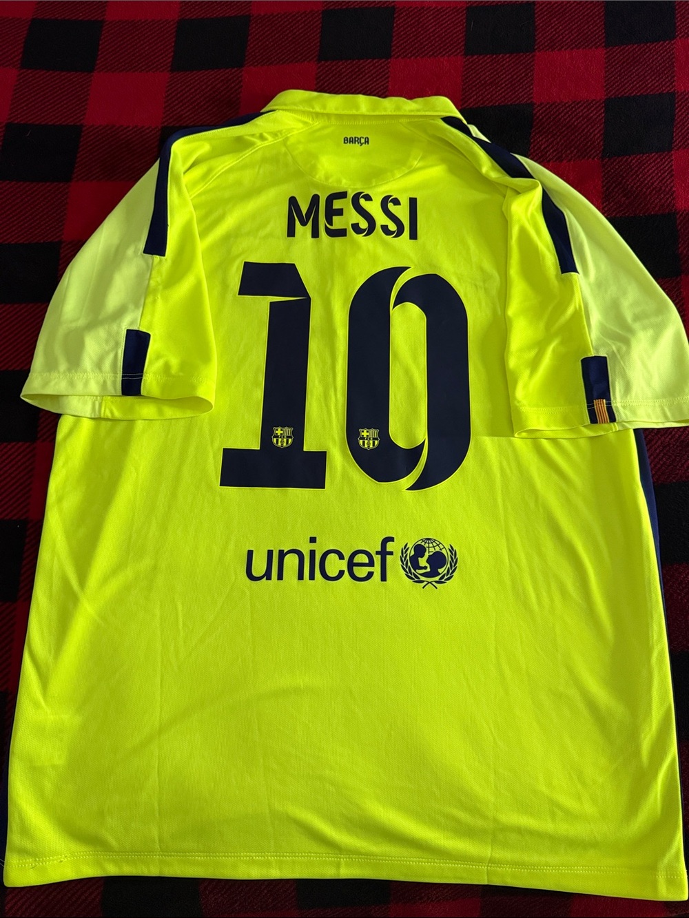 VINTAGE FC Barcelona #10 Lionel Messi 2014-15 Nike Away Jersey
